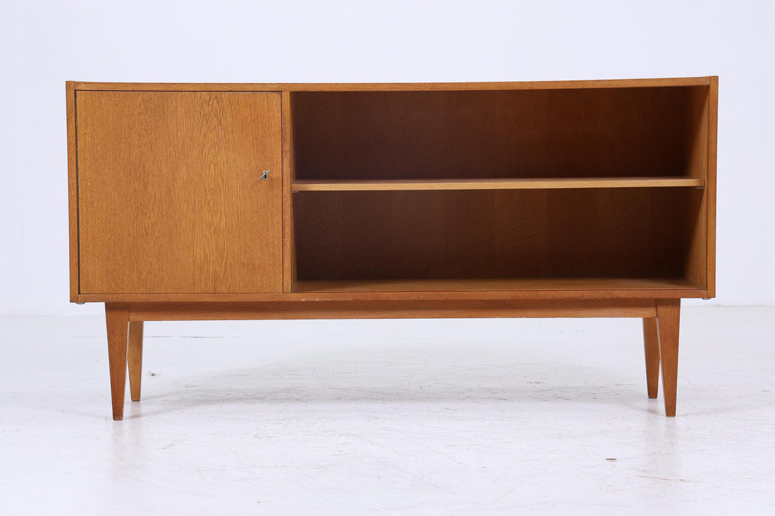 Hellerau 602  / M Sideboard 60er Jahre | Mid Century Schubladen Anrichte Schrank Helle Eiche Franz Ehrlich Design Retro 70er