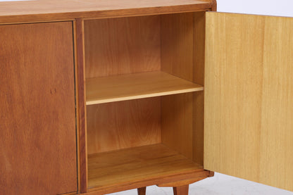 Vintage Sideboard 60er Jahre | Mid Century TV Board mit Fächern Retro Holz Aufbewahrung