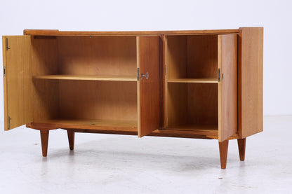 Vintage Sideboard 60er Jahre | Mid Century TV Board mit Fächern Retro Holz Aufbewahrung