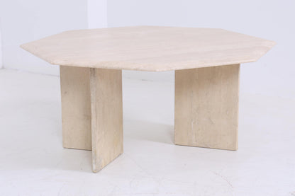 Wunderschöner Vintage Couchtisch aus Travertin | Mid Century Couchtisch Tisch Wohnzimmertisch 80er Jahre Retro Wohnzimmer