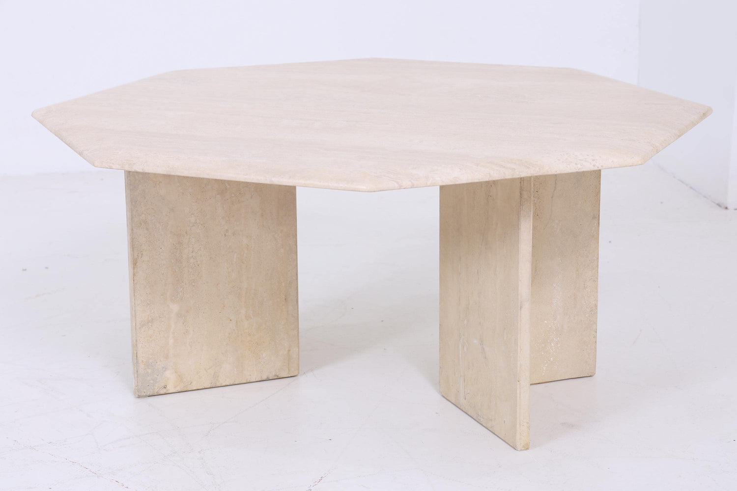 Wunderschöner Vintage Couchtisch aus Travertin | Mid Century Couchtisch Tisch Wohnzimmertisch 80er Jahre Retro Wohnzimmer