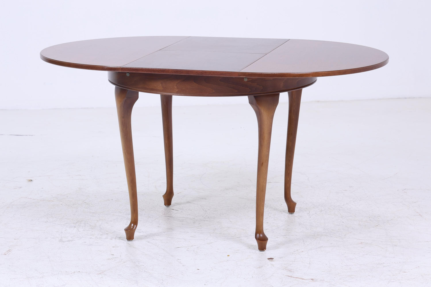 Antik Küchentisch mit Glasplatte | Chippendale Esstisch Tisch Retro  Holz Ausziehbar