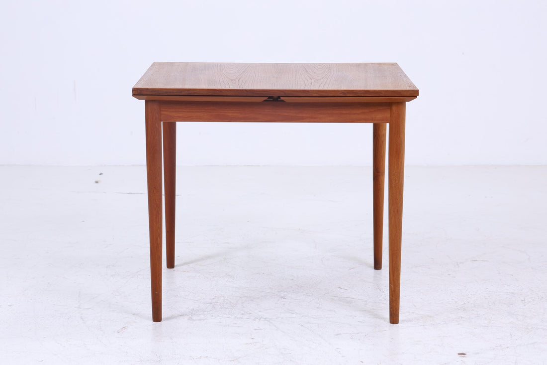 Vintage Teak Küchentisch 60er Jahre | Mid Century Esstisch Tisch Retro 70er Holz Ausziehbar