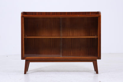 Vintage Kommode mit Glastüren 60er Jahre | Mid Century Vitrine Flur Schrank | Retro 70er Holz
