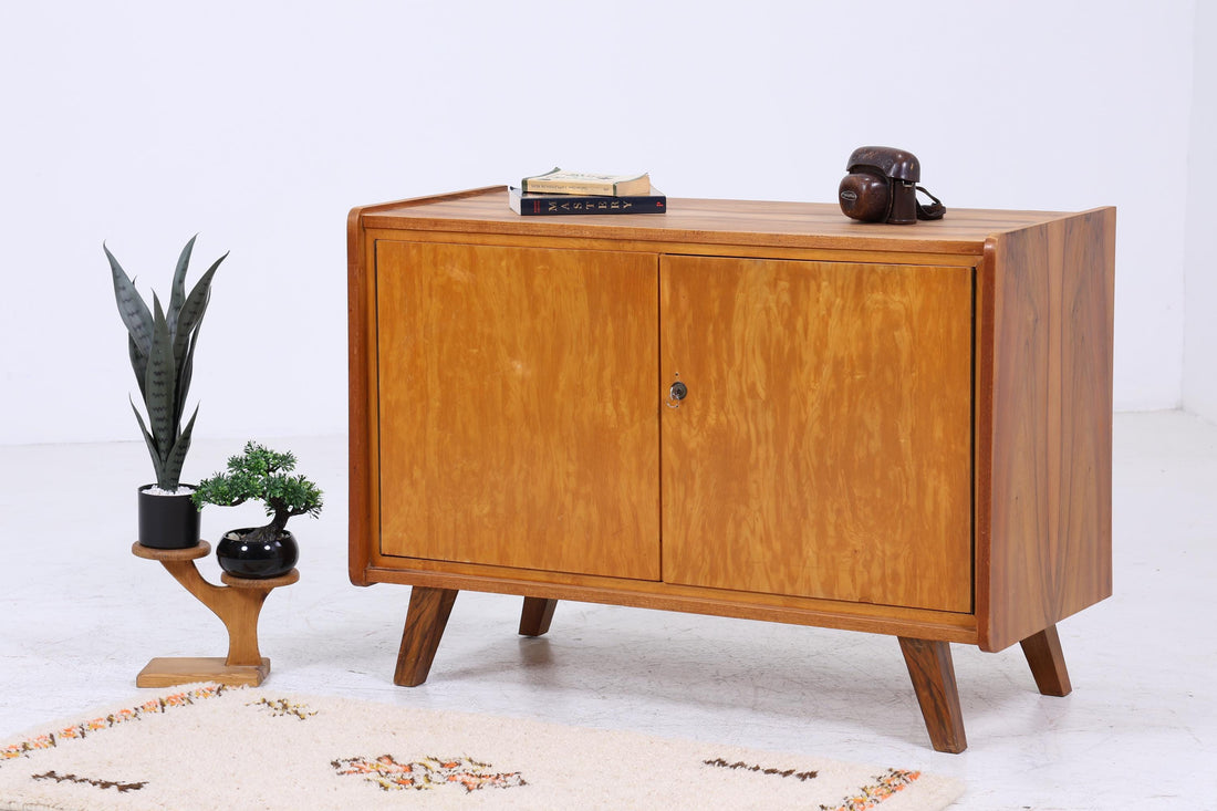 Wunderschöne Vintage Kommode 60er | Mid Century Schrank | Kleines Sideboard Retro Holz Aufbewahrung