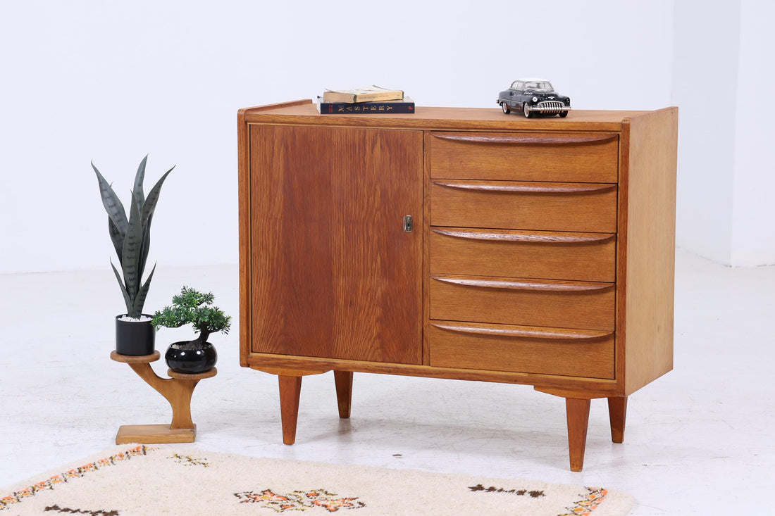Wundervolle Vintage Schubladen Kommode 60er | Mid Century Schrank | Retro Holz Aufbewahrung