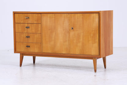 Vintage Sideboard 60er Jahre | Mid Century TV Board mit Fächern &amp; Schubladen Retro Holz Aufbewahrung