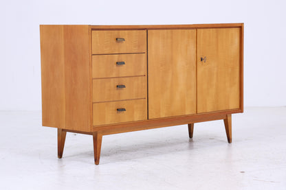 Vintage Sideboard 60er Jahre | Mid Century TV Board mit Fächern &amp; Schubladen Retro Holz Aufbewahrung
