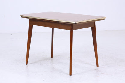 Vintage Küchentisch 60er Jahre | Mid Century Esstisch Ausziehbarer Tisch Retro 70er Holz