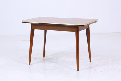 Vintage Küchentisch 60er Jahre | Mid Century Esstisch Ausziehbarer Tisch Retro 70er Holz