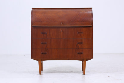 Wunderschöner Teak Vintage Sekretär 60er Jahre | Mid Century Schreibtisch Schrank Arbeitstisch Retro Holz Aufbewahrung