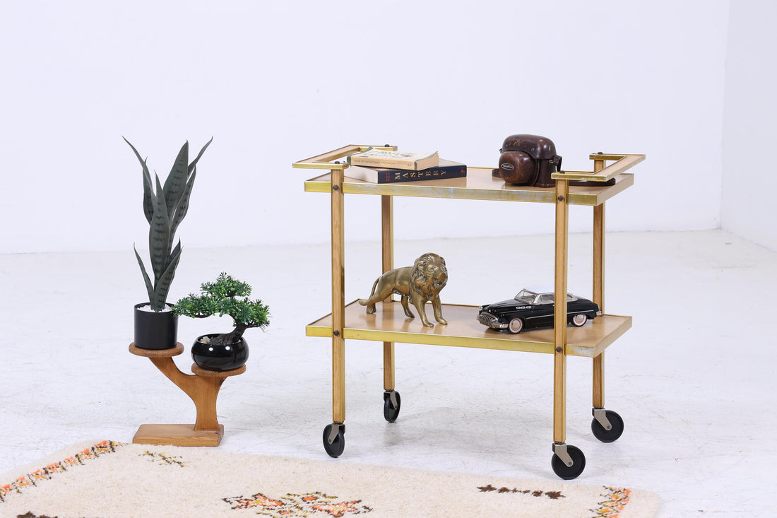 Vintage serving trolley from the 60s | Mid-century table, telephone table, side table, retro