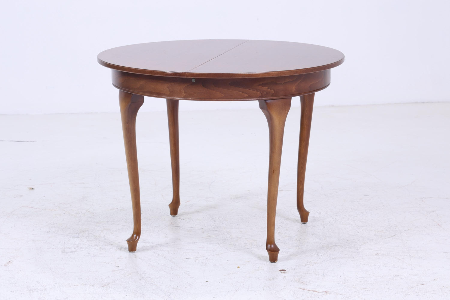 Antik Küchentisch mit Glasplatte | Chippendale Esstisch Tisch Retro  Holz Ausziehbar