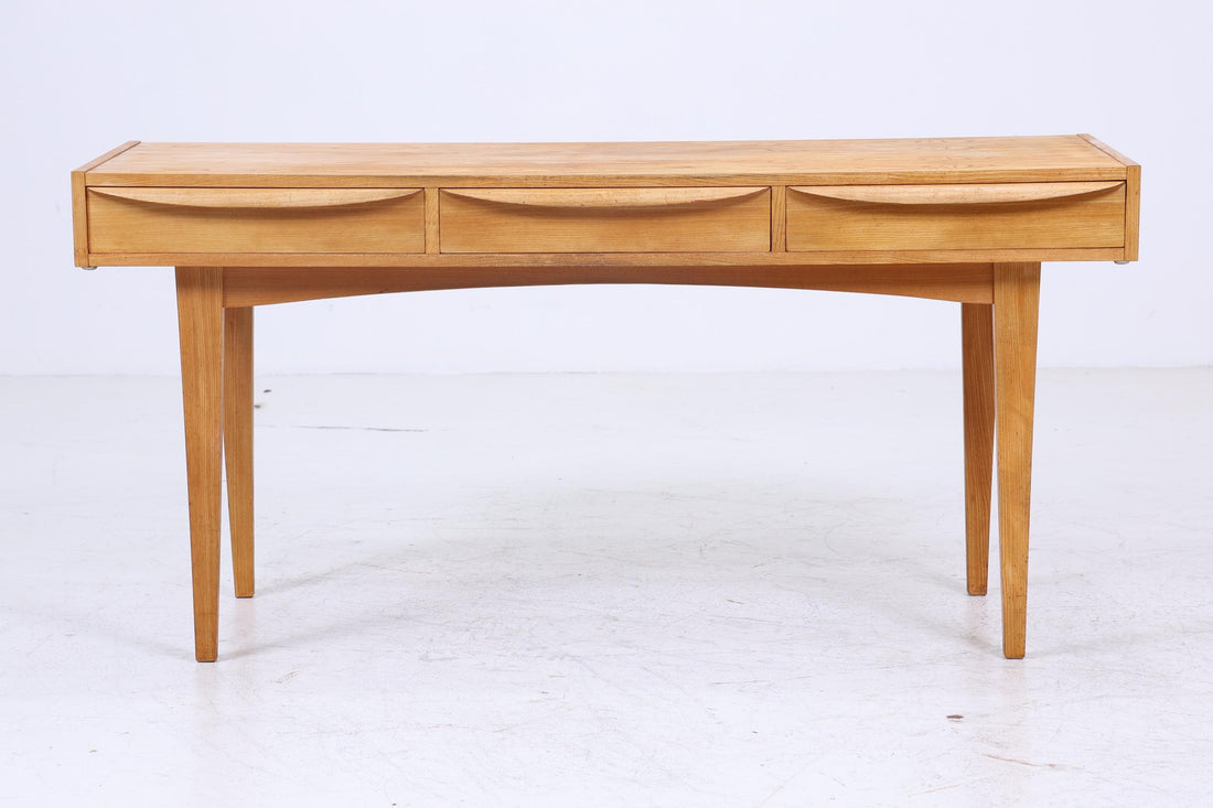 Wunderschöner Vintage Hellerau Schreibtisch der Serie 602 | Mid Century 60er Jahre Schubladen Arbeitstisch Bürotisch Tisch Retro Holz