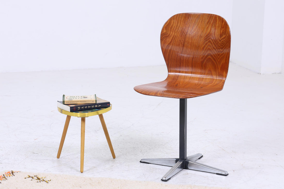 Vintage Pagholz Stuhl aus den 60ern | Mid Century Schulstuhl | Retro Küchenstuhl 70er Jahre