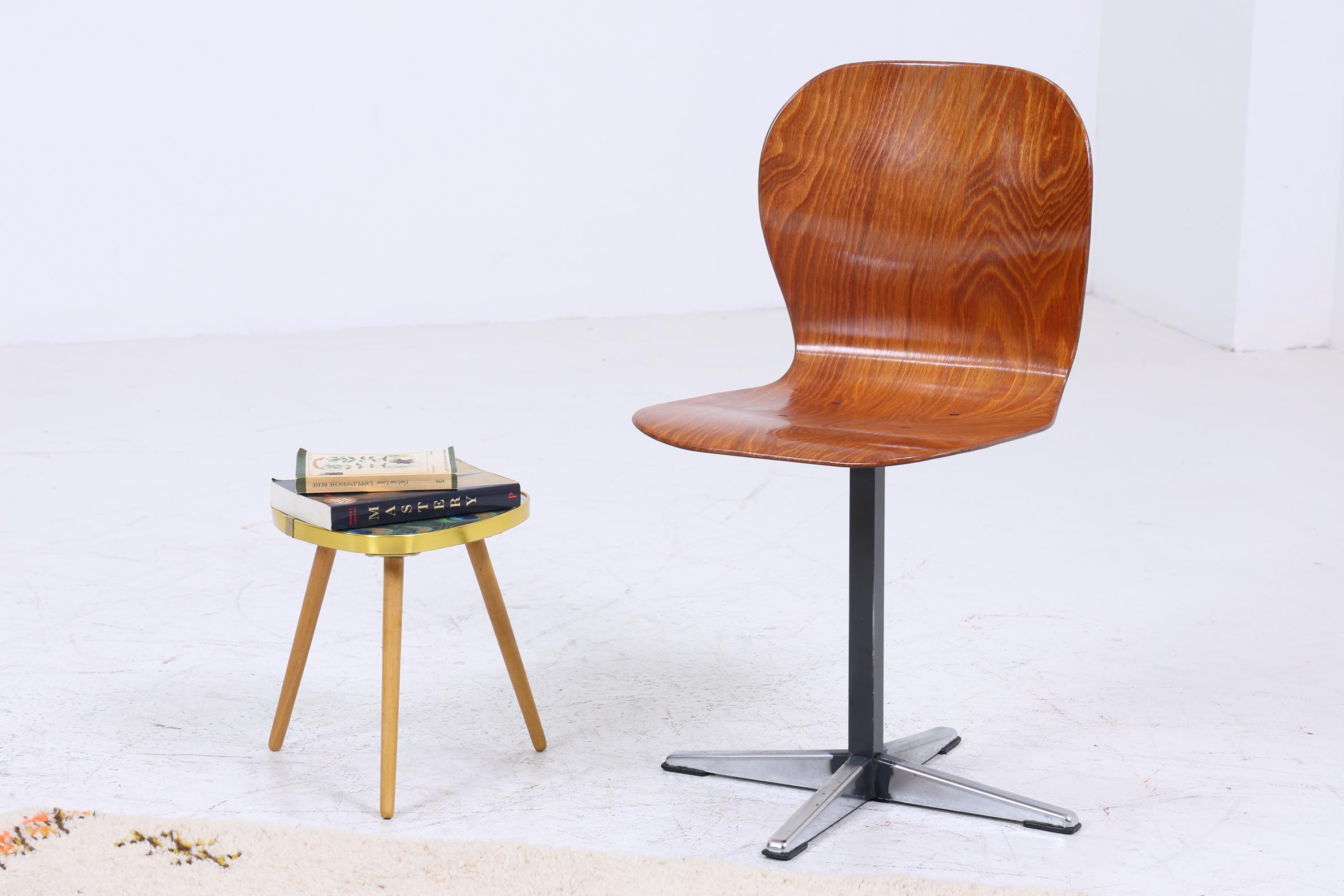 Vintage Pagholz Stuhl aus den 60ern | Mid Century Schulstuhl | Retro Küchenstuhl 70er Jahre