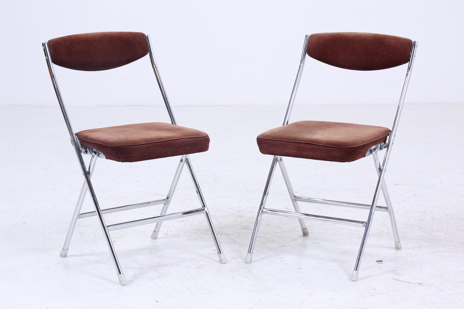 2 Vintage Chrom Klappstühle | Mid Century Stuhl 60er Jahre | Küchenstuhl 70er