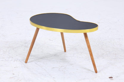 Vintage Nierentisch | Mid Century Blumentisch | Beistelltische Schwarz 60er Jahre