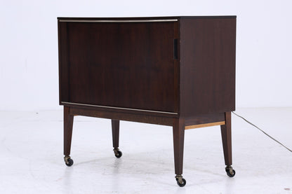 Wunderschöne Vintage Kommode auf Rollen | Mid Century Schrank | Phonoschrank Retro Holz Aufbewahrung