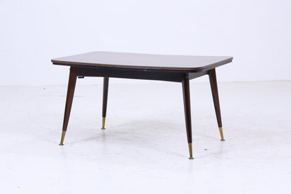 Vintage Kurbeltisch 60er Jahre | Mid Century ausziehbarer Esstisch Resopal im Hochglanz Stil Couchtisch Tisch Retro 70er