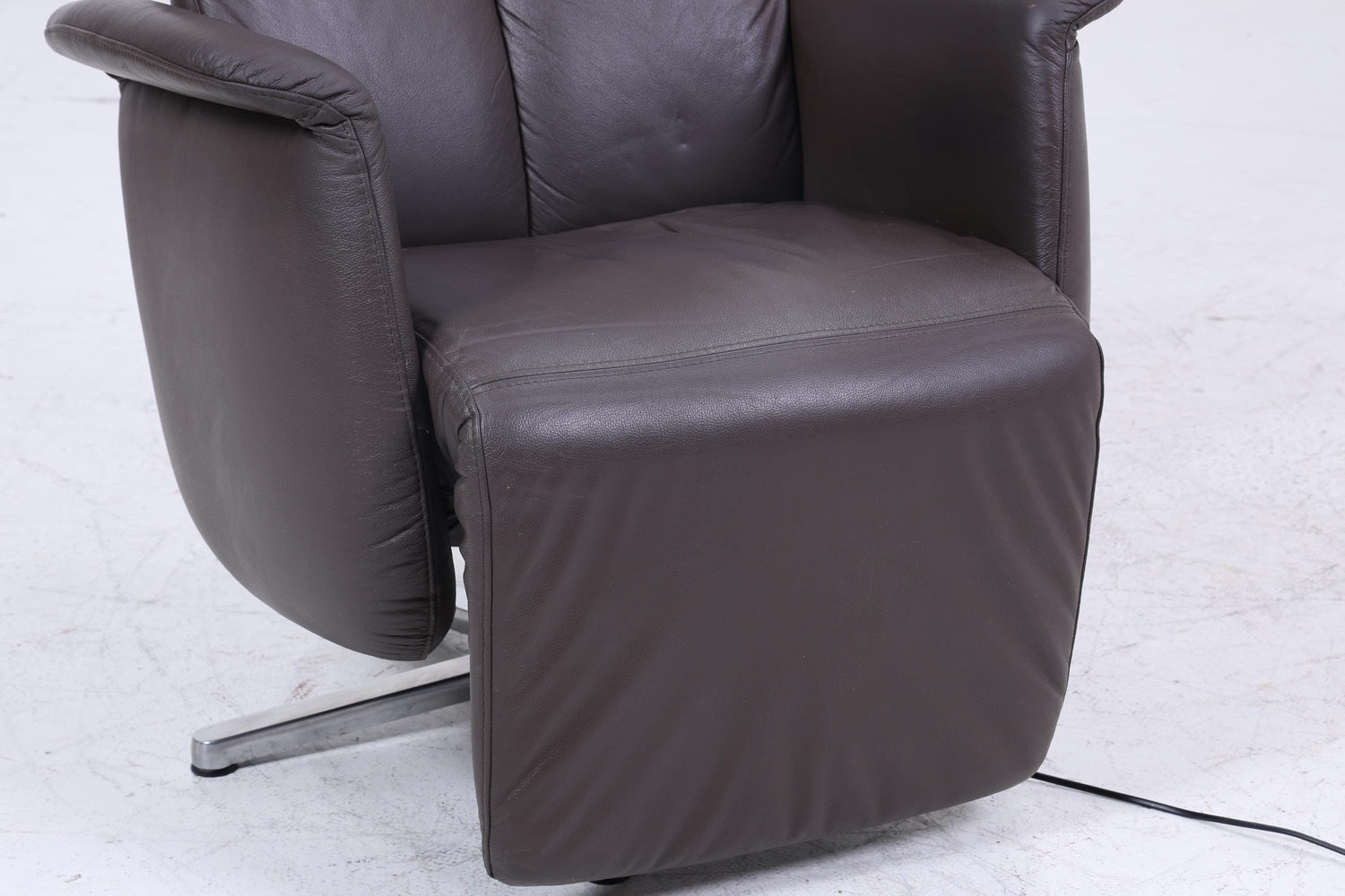 Vintage Ewald Schillig Fernsehsessel Modell Moviestar | Retro Relaxsessel mit Armlehnen | Mid Century Lounge Chair aus Leder