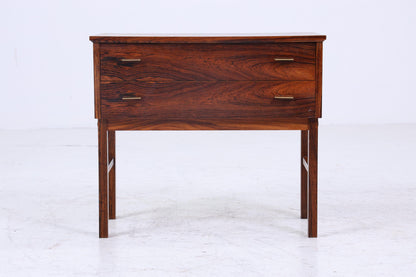 Vintage Schubladen Kommode | Mid Century Schubladen Nachttsich | Retro 60er Jahre Palisander Aufbewahrung