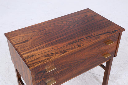 Vintage Schubladen Kommode | Mid Century Schubladen Nachttsich | Retro 60er Jahre Palisander Aufbewahrung