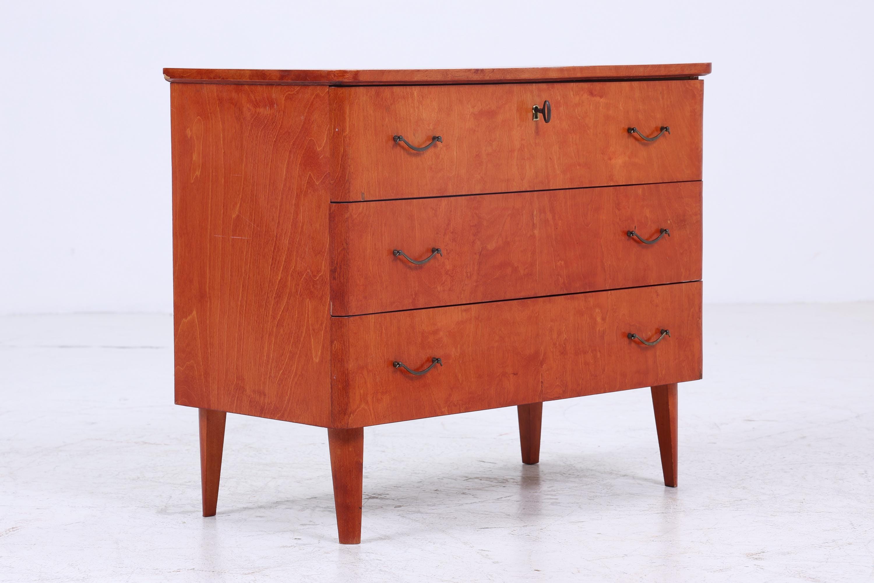 Vintage Schubladen Kommode | Mid Century Schubladen Schrank | Holz Aufbewahrung 60er Jahre