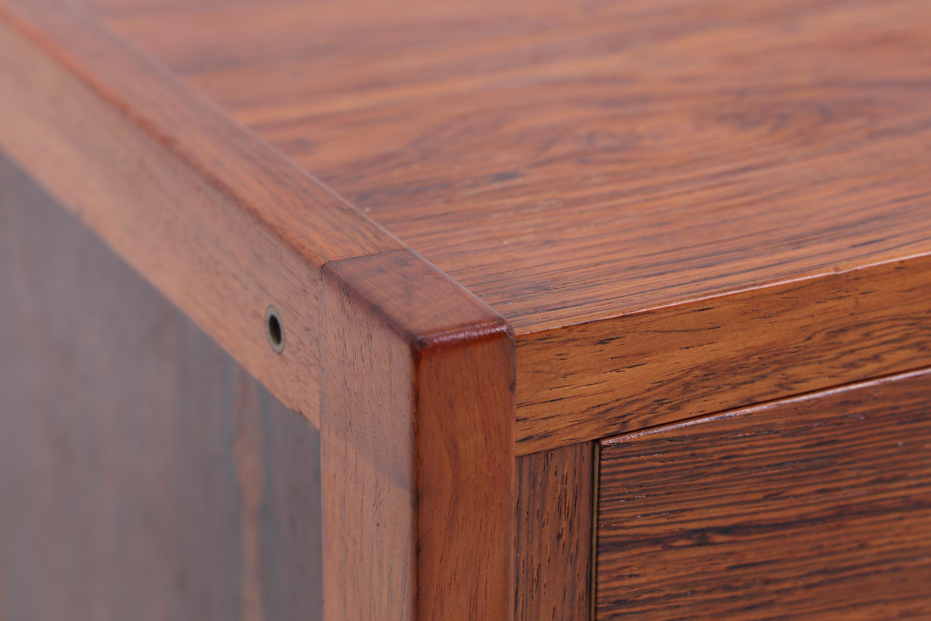 Wundervoller Vintage Nachttisch 60er Jahre  | Mid Century Holz Nachttisch mit Schubladen Palisander  Aufbewahrung