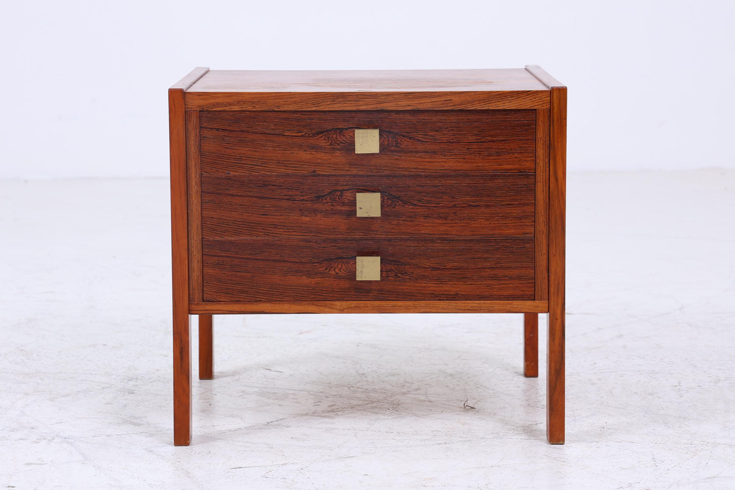 Wundervoller Vintage Nachttisch 60er Jahre  | Mid Century Holz Nachttisch mit Schubladen Palisander  Aufbewahrung