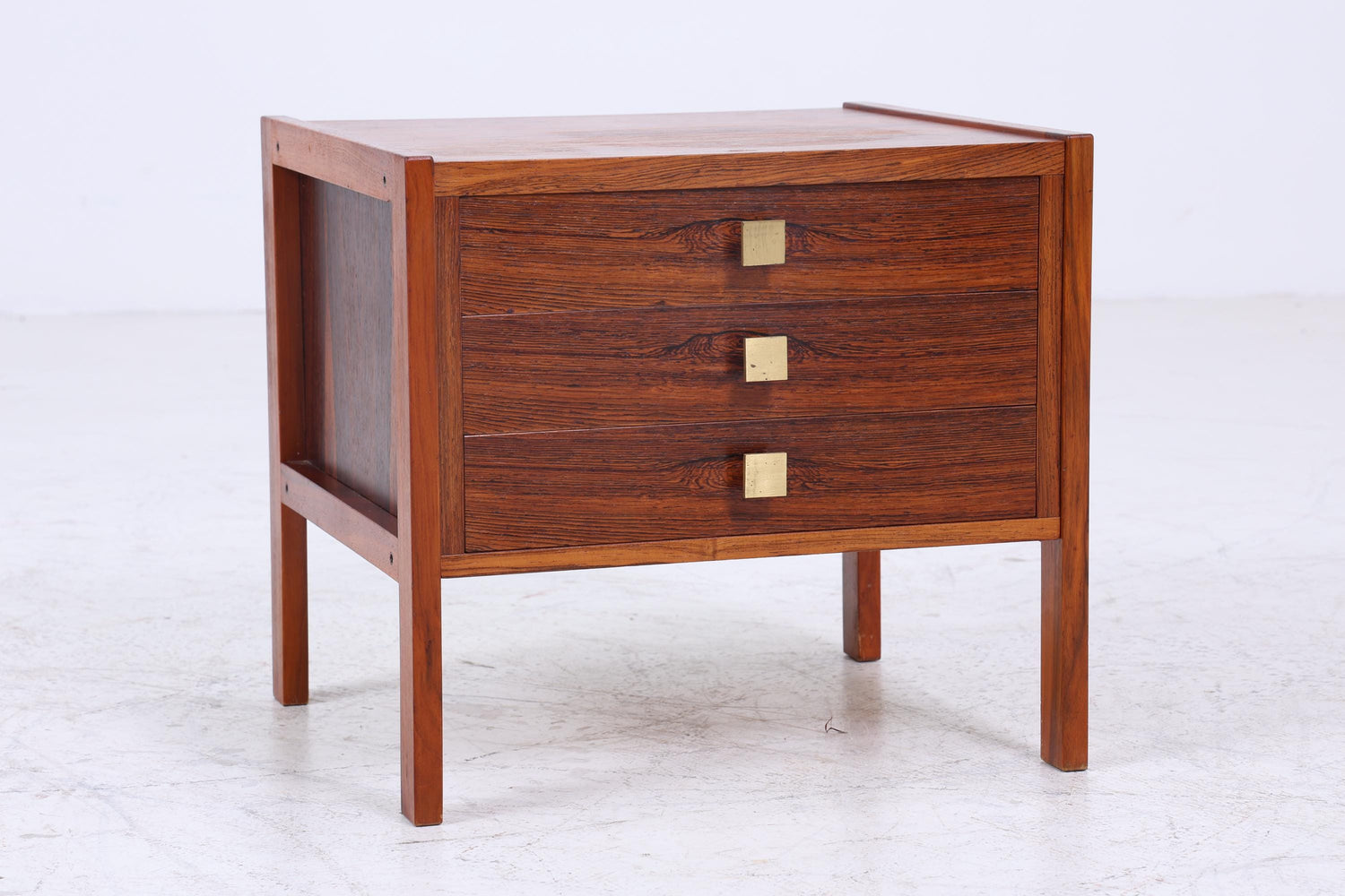 Wundervoller Vintage Nachttisch 60er Jahre  | Mid Century Holz Nachttisch mit Schubladen Palisander  Aufbewahrung