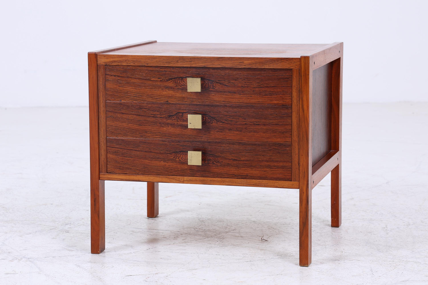 Wundervoller Vintage Nachttisch 60er Jahre  | Mid Century Holz Nachttisch mit Schubladen Palisander  Aufbewahrung