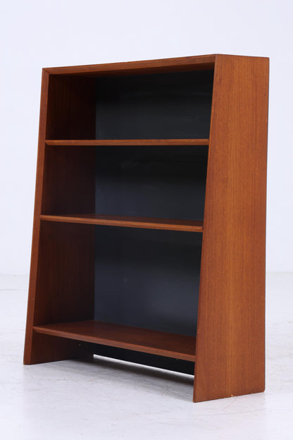 Kleines Vintage Teak Bücherregal | Mid Century Regal | 60er Retro Holz Aufbewahrung