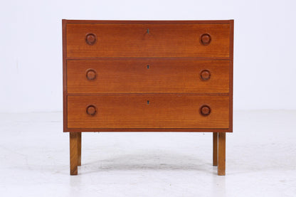 Wundervolle Teak Mid Century Kommode | Vintage Schubladen Schrank Holz Aufbewahrung 60er 70er