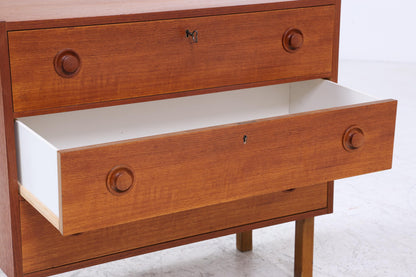 Wundervolle Teak Mid Century Kommode | Vintage Schubladen Schrank Holz Aufbewahrung 60er 70er