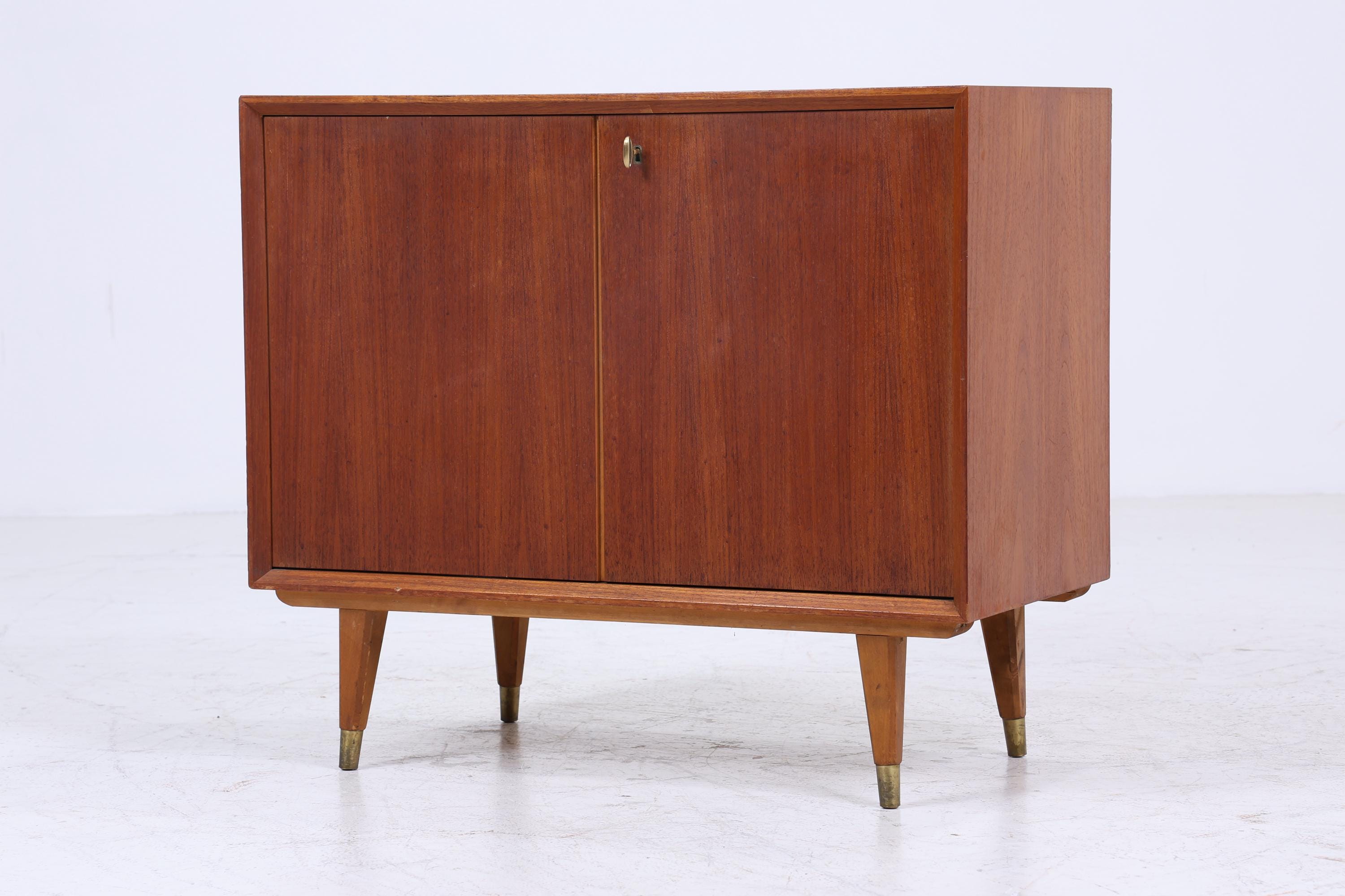 Wundervolle Teak Mid Century Kommode | Vintage Schubladen Schrank Holz Aufbewahrung 60er Jahre