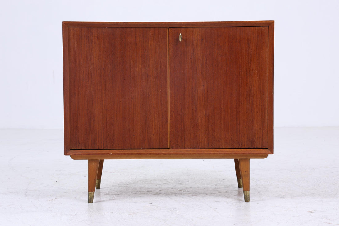 Wundervolle Teak Mid Century Kommode | Vintage Schubladen Schrank Holz Aufbewahrung 60er Jahre