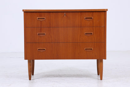 Vintage Teak Kommode | Mid Century Schubladen Schrank Holz Aufbewahrung 60er Jahre