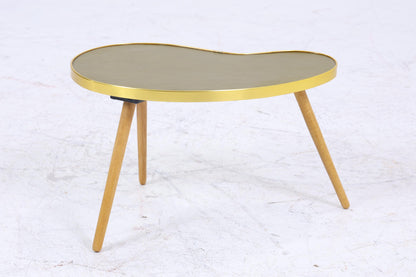 Vintage Nierentisch | Mid Century Blumentisch | Beistelltische Olivgrün 60er Jahre