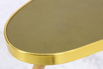 Vintage Nierentisch | Mid Century Blumentisch | Beistelltische Olivgrün 60er Jahre