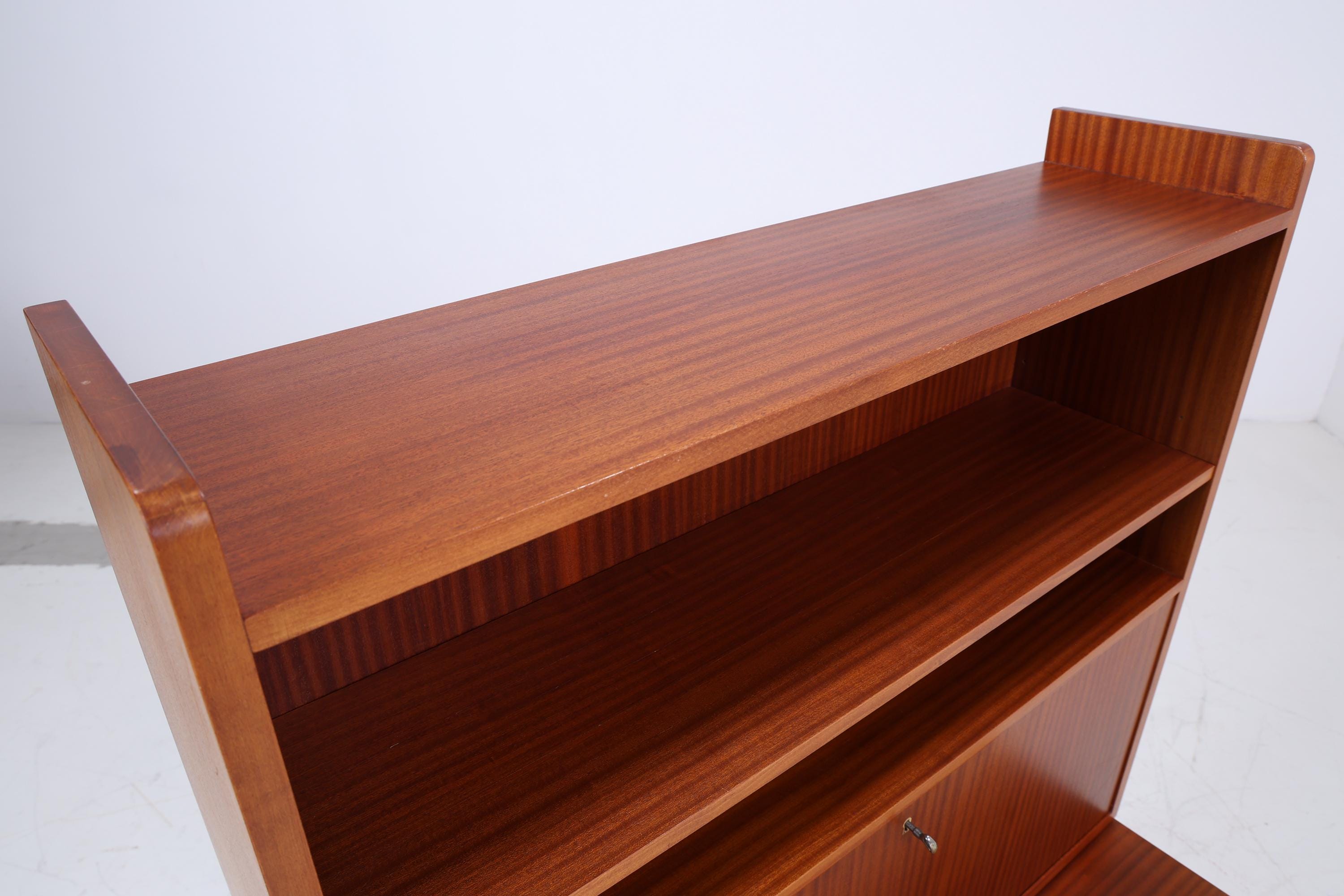 Vintage Regal 60er Jahre | Mid Century Regalschrank Schubladen Retro Holz Aufbewahrung