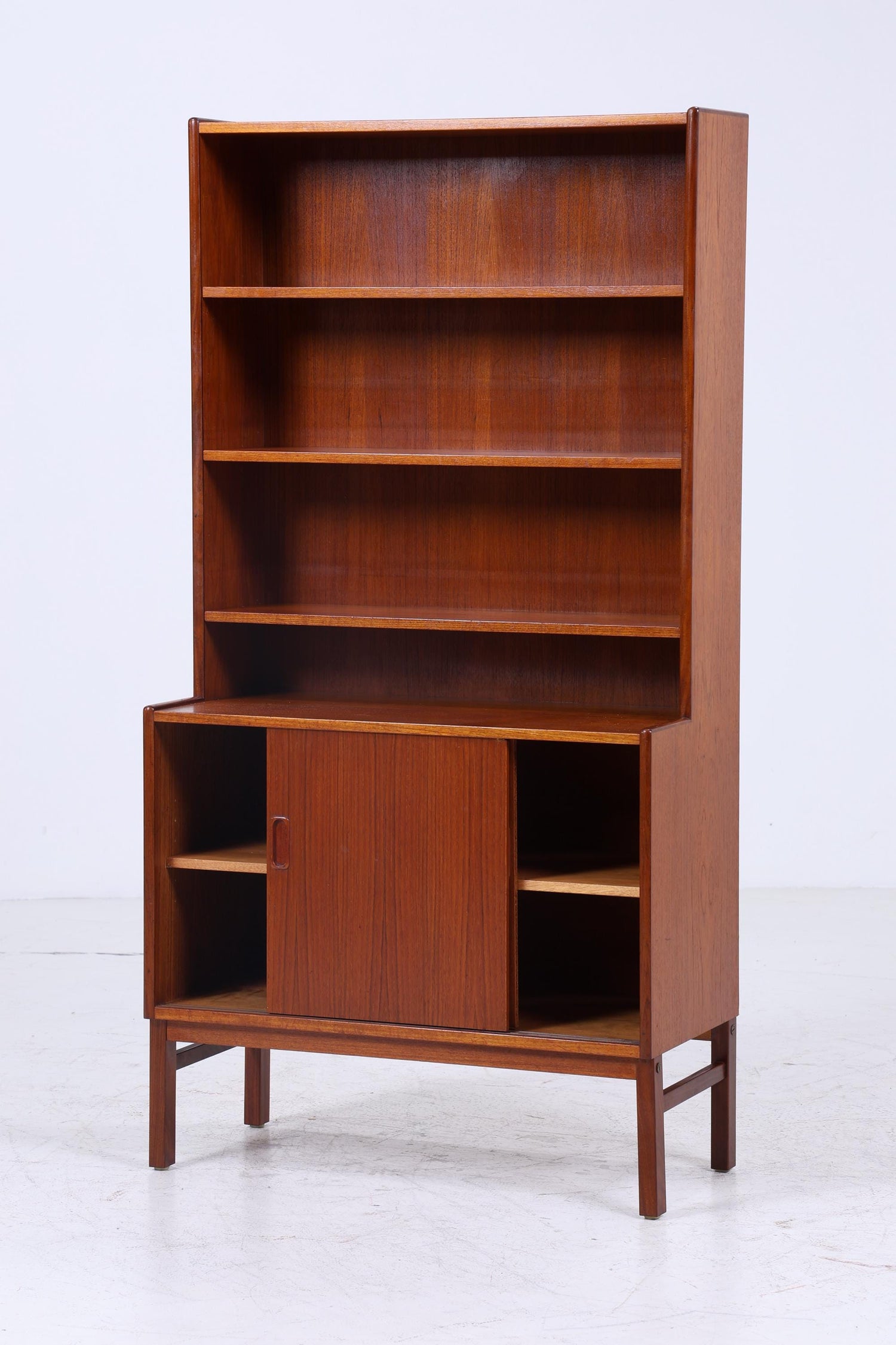 Vintage Teak Regal | Mid Century Bücherregal Retro Holz Aufbewahrung 60er 70er Jahre