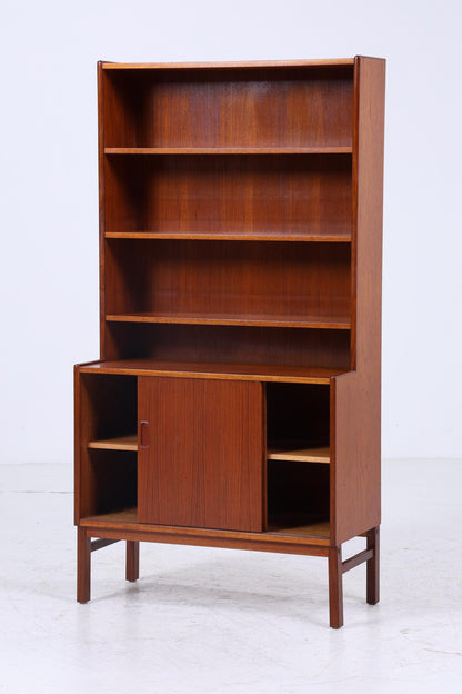 Vintage Teak Regal | Mid Century Bücherregal Retro Holz Aufbewahrung 60er 70er Jahre