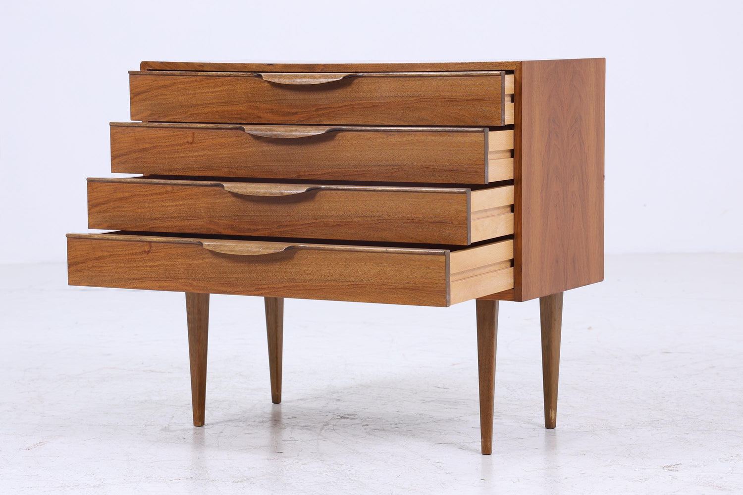Vintage Teak Kommode | Mid Century Schubladen Schrank Holz Aufbewahrung 60er Jahre