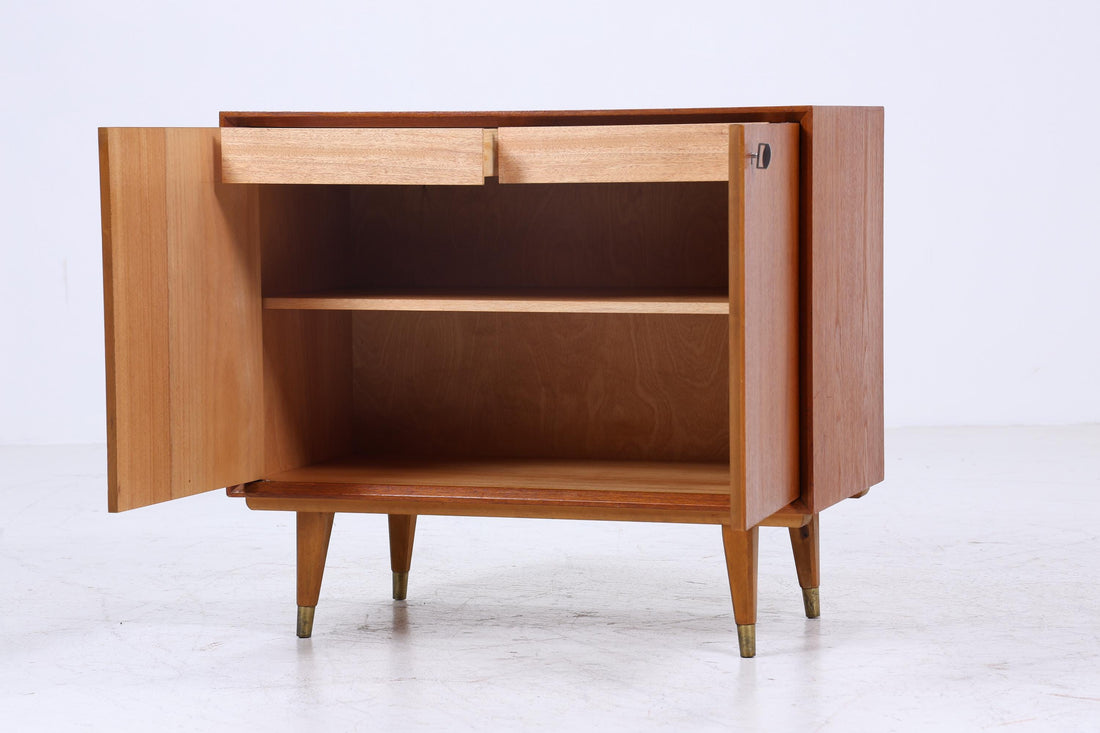 Vintage Teak Kommode | Mid Century Schubladen Schrank | Holz Aufbewahrung 60er 70er Jahre