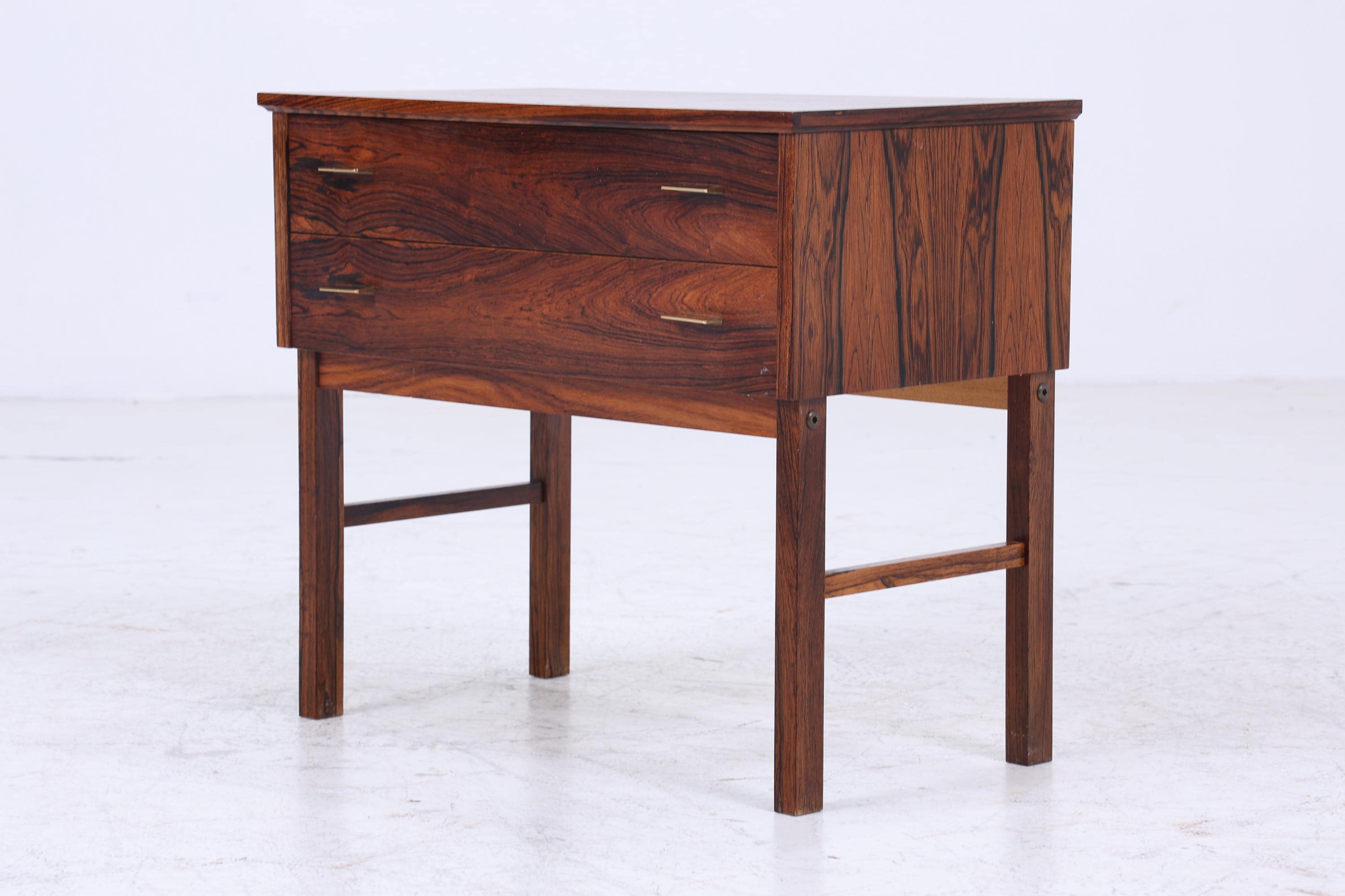 Vintage Schubladen Kommode | Mid Century Schubladen Nachttsich | Retro 60er Jahre Palisander Aufbewahrung