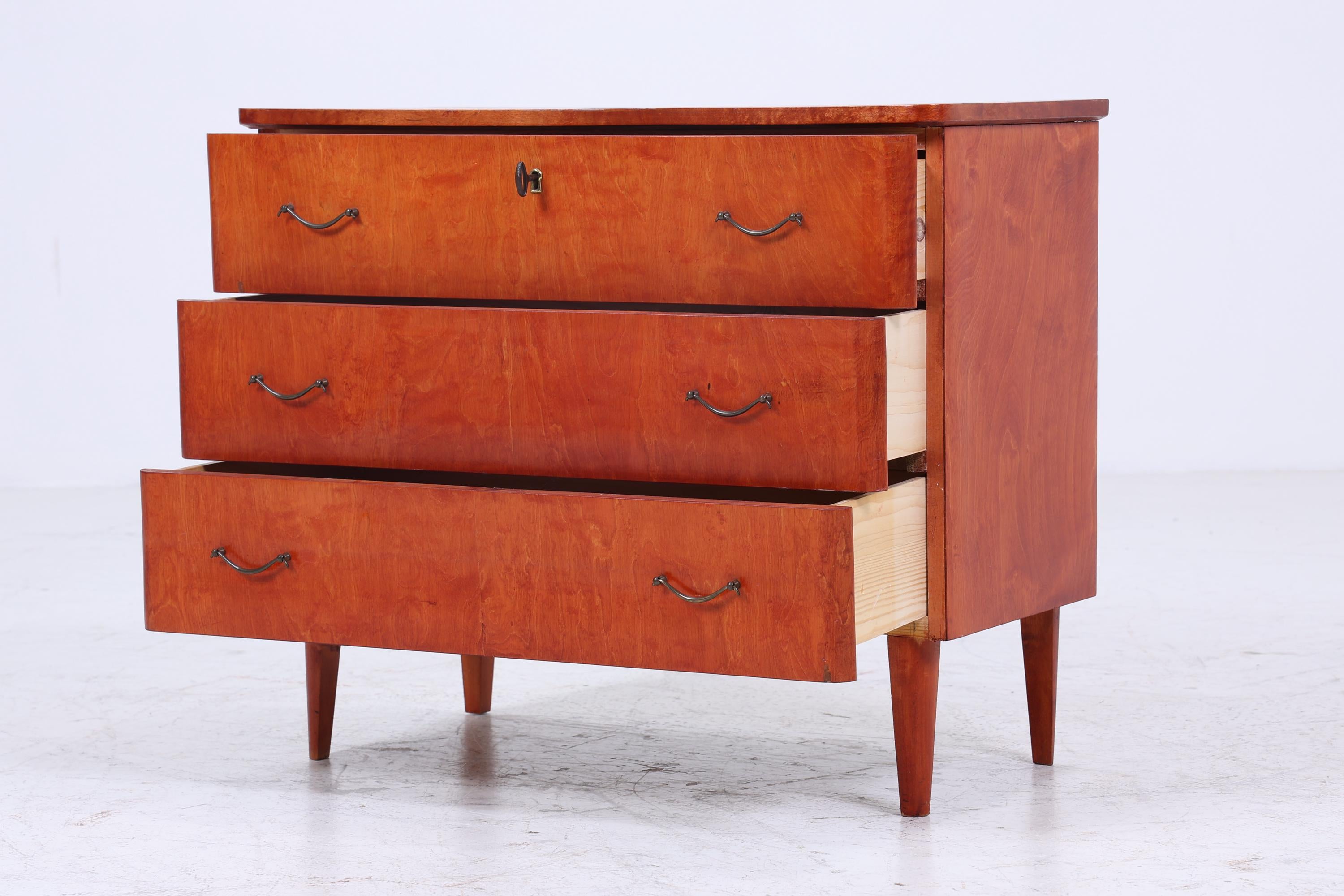 Vintage Schubladen Kommode | Mid Century Schubladen Schrank | Holz Aufbewahrung 60er Jahre