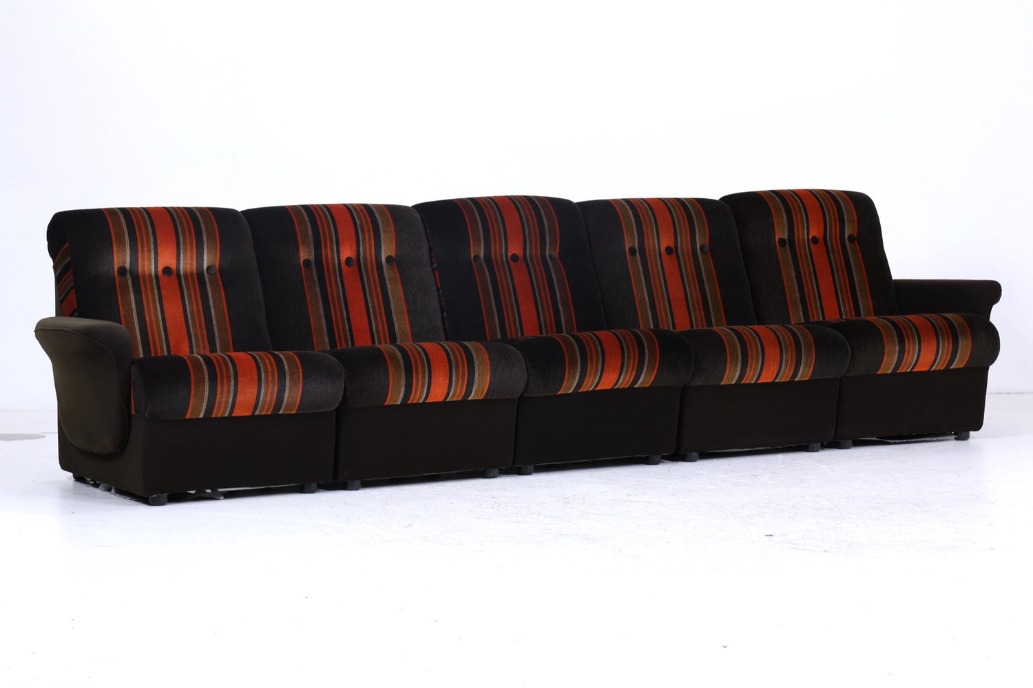 Vintage Modular Stoff Sofa 70er Jahre | Mid Century Couch Lounge Retro 60er