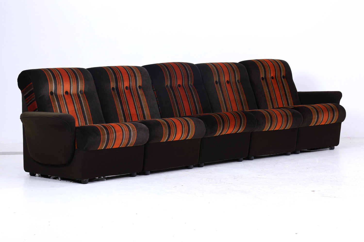 Vintage Modular Stoff Sofa 70er Jahre | Mid Century Couch Lounge Retro 60er