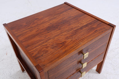 Wundervoller Vintage Nachttisch 60er Jahre  | Mid Century Holz Nachttisch mit Schubladen Palisander  Aufbewahrung